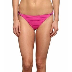 Carve Designs Reversible Bikini Bottom NWOT Raspberry Beach Stripes